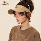 IIING hat control retro old empty top hat for men and women 2026 summer new sunshade sun protection hole duck tongue hat