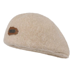 2025 New Retro Beret Painter Hat Woolen Dome Casual Style Women's Autumn and Winter Style Backward Wear Face-Revealing Small Hat