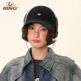IIING hat control original design peaked cap for women, enlarged and deepened, fashionable and versatile, small baseball hat for men