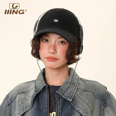 IIING hat control original design peaked cap for women, enlarged and deepened, fashionable and versatile, small baseball hat for men
