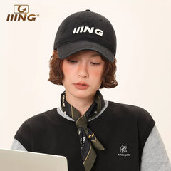 IIING Hat Control Dark Green Baseball Cap 2026 New Face Revealing Small Soft Top Peaked Summer Sun Shade Hat for Women