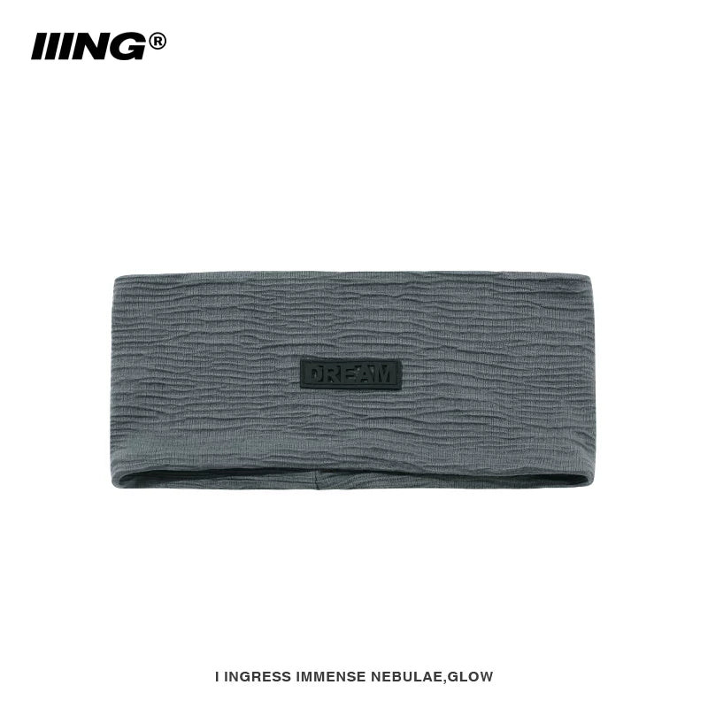 Iiing Hat Control Net Red Versatile Sports Headband Women'S Running Sweat-Absorbent Stretch Headband Autumn Knitted Headband