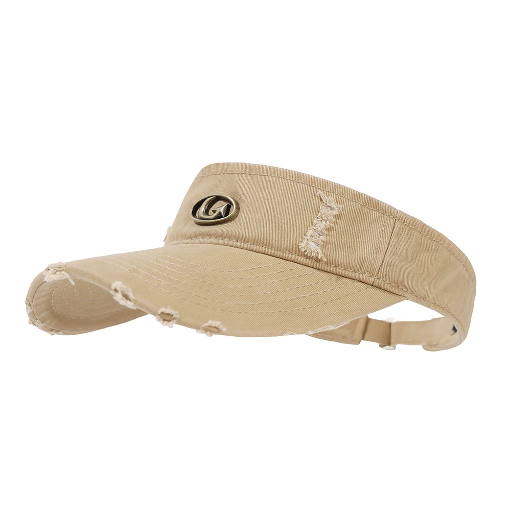 IIING hat control retro old empty top hat for men and women 2026 summer new sunshade sun protection hole duck tongue hat