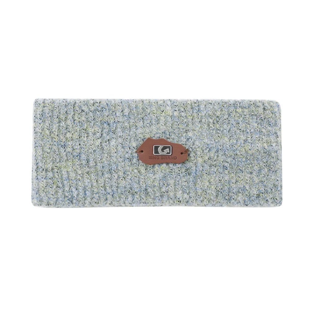 IIING hat control original design tie-dye knitted hairband for women 2025 autumn and winter new sports and leisure wide-brimmed hair accessories