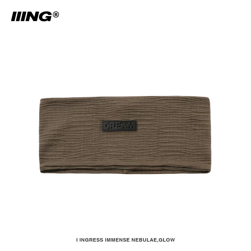 Iiing Hat Control Net Red Versatile Sports Headband Women'S Running Sweat-Absorbent Stretch Headband Autumn Knitted Headband